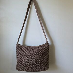 EUC THE SAK ELLIOT LUCCA BEIGE/ TAN CROSS BODY BAG MEDIUM